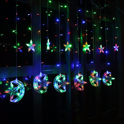 25M 220V EU Plug Christmas LED Star&Moon Curtains Lights Indoor Outdoor Wedding Decoration light For Party Holiday Lights
25M 220V EU Plug Christmas LED Star&Moon Curtains Lights Indoor Outdoor Wedding Decoration light For Party Holiday Lights