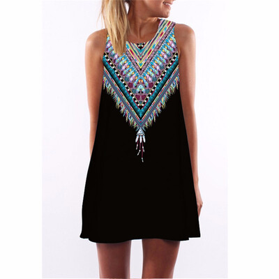 Chiffon Summer Dress Floral Print Boho Dresses For Women Casual Beach Sleeveless Sundress
Chiffon Summer Dress Floral Print Boho Dresses For Women Casual Beach Sleeveless Sundress