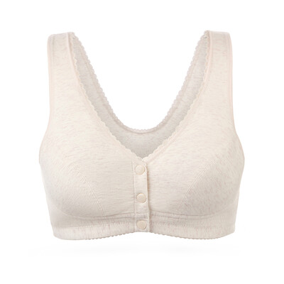 Small nurse bra middle-aged no steel ring cotton bra underwear large size front buckle mother vest bra underwear SMB018 light pink 44
Small nurse bra middle-aged no steel ring cotton bra underwear large size front buckle mother vest bra underwear SMB018 light pink 44