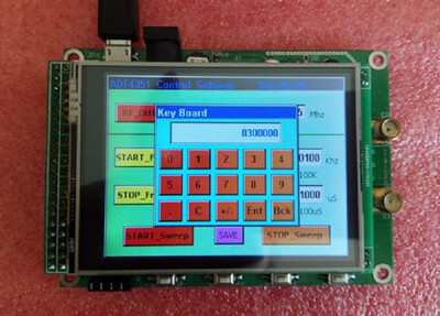 ADF4351 module TFT color screen touch screen 1375 MHz to 4400 MHz output frequency STM32 sweep 35M-44G RF signal source
ADF4351 module TFT color screen touch screen 1375 MHz to 4400 MHz output frequency STM32 sweep 35M-44G RF signal source
