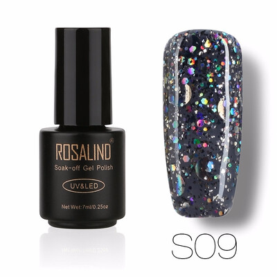 ROSALIND Gel 1S Black Bottle 7ML Star&Moon glitter S01-12 UV LED Soak-Off Gel Nail Polish Nail Art Semi Permanent Gel Varnish
ROSALIND Gel 1S Black Bottle 7ML Star&Moon glitter S01-12 UV LED Soak-Off Gel Nail Polish Nail Art Semi Permanent Gel Varnish