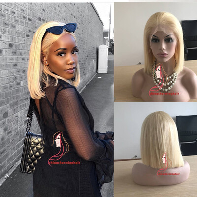 Short Bob 613 Blonde Lace Front Wig 100 Virgin Human Hair Glueless Wig Bleached Knots With Baby Hair And Pre-Plucked
Short Bob 613 Blonde Lace Front Wig 100 Virgin Human Hair Glueless Wig Bleached Knots With Baby Hair And Pre-Plucked