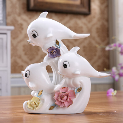 European ceramic dolphin indoor room decoration personality home decor porcelain craft ornaments home decor accessories
European ceramic dolphin indoor room decoration personality home decor porcelain craft ornaments home decor accessories