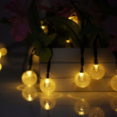 6M 183ft 30 LEDs RGBY Multi color Solar String Crystal Ball Lights Globe String Lamp Water resistant Xmas Christmas Decoration
6M 183ft 30 LEDs RGBY Multi color Solar String Crystal Ball Lights Globe String Lamp Water resistant Xmas Christmas Decoration