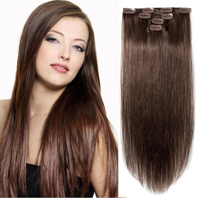4 PcsSet 100 Human Hair Real Thick Women Girls Long Straight Full Head Hair Extension Clip In Hair Extension
4 PcsSet 100 Human Hair Real Thick Women Girls Long Straight Full Head Hair Extension Clip In Hair Extension