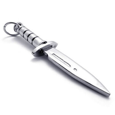 Hpolw Men Stainless Steel Casting 925 sterling silver Rambo Knife Pendants Key buckle Army style Necklace,18-26 inch Chain
Hpolw Men Stainless Steel Casting 925 sterling silver Rambo Knife Pendants Key buckle Army style Necklace,18-26 inch Chain
