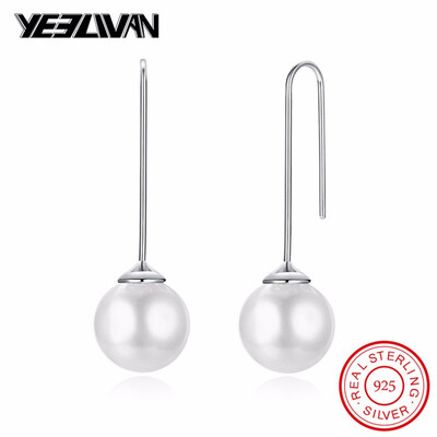 New Silver Pearl Earrings 925 Sterling Silver Elegant Round Love Pearl Drop Earrings for Women Fine Wedding Jewelry Brincos
New Silver Pearl Earrings 925 Sterling Silver Elegant Round Love Pearl Drop Earrings for Women Fine Wedding Jewelry Brincos