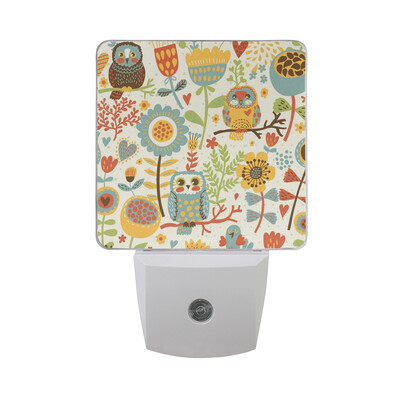 ALAZA LED Night Light With Smart Dusk To Dawn SensorOwl Illustration Red Yellow Blue Gold Plug In Night Light
ALAZA LED Night Light With Smart Dusk To Dawn SensorOwl Illustration Red Yellow Blue Gold Plug In Night Light