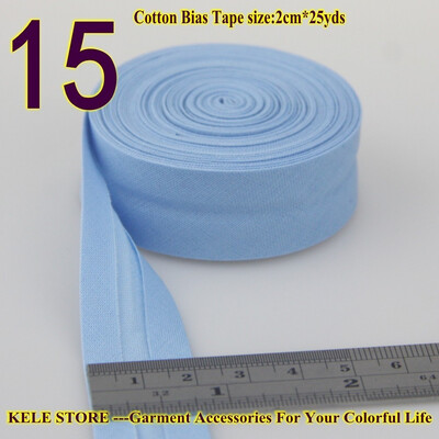 Cotton bias tape bias binding fold tape size 20mm2cm 34" 25yds various color solid color DIY handmade sewing material
Cotton bias tape bias binding fold tape size 20mm2cm 34" 25yds various color solid color DIY handmade sewing material