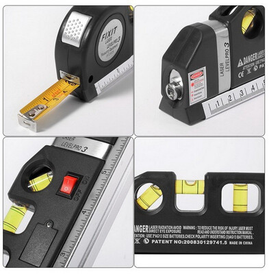 Multifunction Laser Level Aligner Horizontal Vertical Cross Line Measure 8ft 25m Tape Ruler Standard Metric Ruler
Multifunction Laser Level Aligner Horizontal Vertical Cross Line Measure 8ft 25m Tape Ruler Standard Metric Ruler