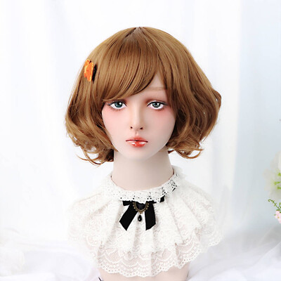 12 Short Lolita Wig With Bangs Blonde Natural Wave Synthetic Wig Hair Custom Party Daily Cosplay Wigs For Women Heat Resistant
12 Short Lolita Wig With Bangs Blonde Natural Wave Synthetic Wig Hair Custom Party Daily Cosplay Wigs For Women Heat Resistant