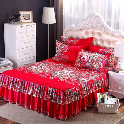 Floral Fitted Sheet Cover Graceful Bedspread Laced Fitted Sheet Bed Cover Skirt Wedding Housewarming Gift
Floral Fitted Sheet Cover Graceful Bedspread Laced Fitted Sheet Bed Cover Skirt Wedding Housewarming Gift