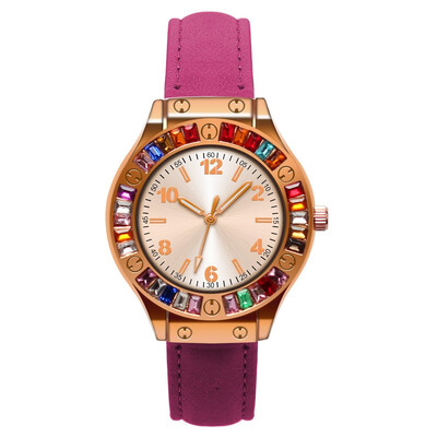 2018 New Women Fashion Luxury Leisure Set Auger Leather Analog Stainless Steel Quartz Watch
2018 New Women Fashion Luxury Leisure Set Auger Leather Analog Stainless Steel Quartz Watch