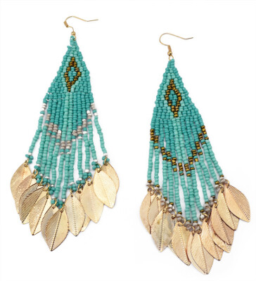 Idealway Bohemian New Fashion 3 Colors Green Pink Colorful Resin Seed Beads Leaves Tassel Long Hook Drop Earrings Women Jewely
Idealway Bohemian New Fashion 3 Colors Green Pink Colorful Resin Seed Beads Leaves Tassel Long Hook Drop Earrings Women Jewely