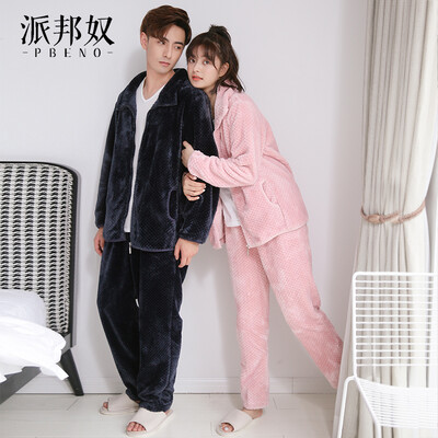 PBENO pajamas womens autumn&winter long-sleeved coral velvet zipper warm couple can wear outside clothes casual suit 70852028
PBENO pajamas womens autumn&winter long-sleeved coral velvet zipper warm couple can wear outside clothes casual suit 70852028