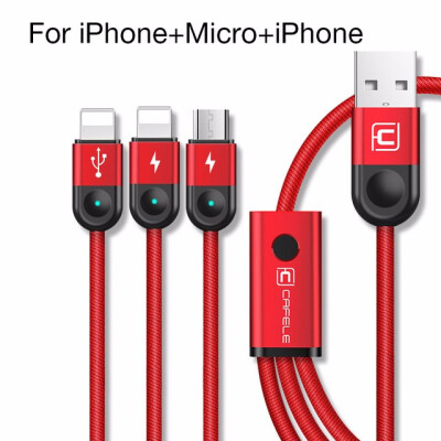 Cafele 3in1 USB Cable for iPhone USB Type C Cable Micro USB Cable Charging 3 Phones at Same Time for iPhone Xiaomi Huawei
Cafele 3in1 USB Cable for iPhone USB Type C Cable Micro USB Cable Charging 3 Phones at Same Time for iPhone Xiaomi Huawei
