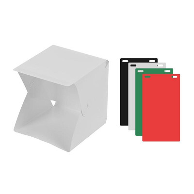 Portable Photo Studio LED Light Box Shooting Tent Mini Folding Photography Studio Softbox with 4 Colors Backdrops 1pc LED Strip wi
Portable Photo Studio LED Light Box Shooting Tent Mini Folding Photography Studio Softbox with 4 Colors Backdrops 1pc LED Strip wi