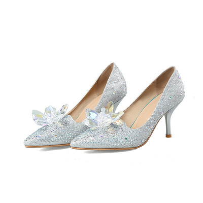 IDIFU Sexy Rhinestone Pointed Toe Pump - Flowers Low Cut - Slip on Stiletto High Heels Wedding Shoes
IDIFU Sexy Rhinestone Pointed Toe Pump - Flowers Low Cut - Slip on Stiletto High Heels Wedding Shoes