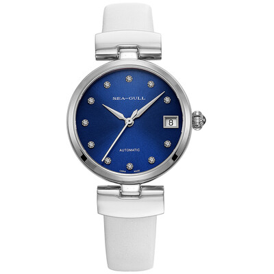 Seagull (SeaGull) watch fashion drill point single calendar automatic mechanical female table blue disk leucorrhea 811.35.6001L
Seagull (SeaGull) watch fashion drill point single calendar automatic mechanical female table blue disk leucorrhea 811.35.6001L