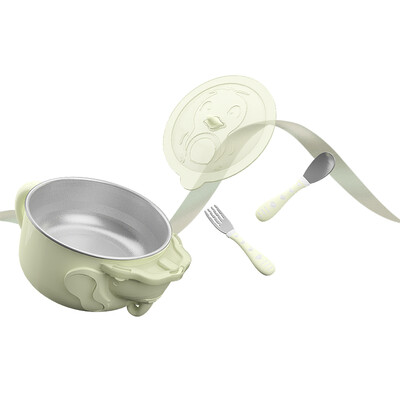 Pollock bololo childrens tableware baby anti-fall bowl sucker bowl baby water insulation bowl complementary food bowl spoon set green lotus green
Pollock bololo childrens tableware baby anti-fall bowl sucker bowl baby water insulation bowl complementary food bowl spoon set green lotus green