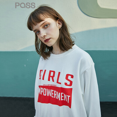 PASS2018 new autumn clothes lazy wind letter print sweater women thin section street sports ulzzang long sleeve 68305PA21101 beige white
PASS2018 new autumn clothes lazy wind letter print sweater women thin section street sports ulzzang long sleeve 68305PA21101 beige white