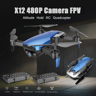 Dongmingtuo X12 720P Wide Angle Camera WiFi FPV Drone Altitude Hold RC Quadcopter w Three Batteries
Dongmingtuo X12 720P Wide Angle Camera WiFi FPV Drone Altitude Hold RC Quadcopter w Three Batteries