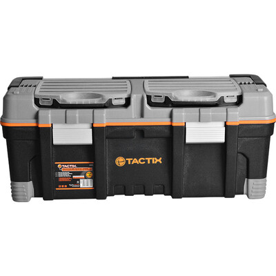 Tactix 320312 modular toolbox 66cm 26 inches export Germany multi-function large car plastic toolbox
Tactix 320312 modular toolbox 66cm 26 inches export Germany multi-function large car plastic toolbox