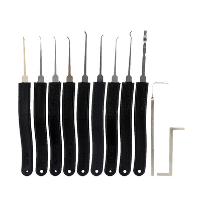 9pcs Door Lock Pick Quick Opener Tools Set Professional Locksmith Tool with 2 Little Wrenches
9pcs Door Lock Pick Quick Opener Tools Set Professional Locksmith Tool with 2 Little Wrenches