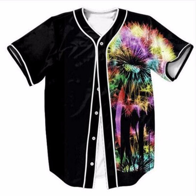 Summer V-Neck Short Sleeve Shirts Outfits Colorful flowers Jersey Blow away the jet psychedelic dandelion Tees Streetwear
Summer V-Neck Short Sleeve Shirts Outfits Colorful flowers Jersey Blow away the jet psychedelic dandelion Tees Streetwear