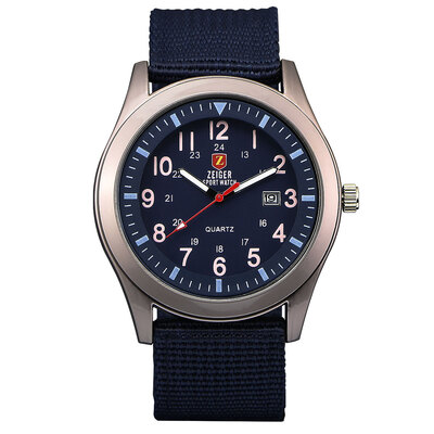 Zeiger Unique Analog Fashion Classic Military Men's Wrist Watches Dark Blue Nylon Band
Zeiger Unique Analog Fashion Classic Military Men's Wrist Watches Dark Blue Nylon Band