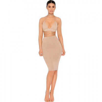 Sexy Shiny Strap Dress Set Crop Tops Slim Hip Mini Dress Women Party Nightclub Lace-up Bandage Bling Lady Cloth
Sexy Shiny Strap Dress Set Crop Tops Slim Hip Mini Dress Women Party Nightclub Lace-up Bandage Bling Lady Cloth