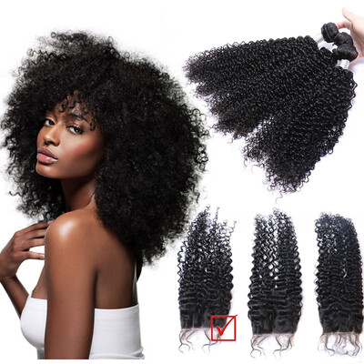 High Quality i-Dishy Malaysian Curly Wave Human Hair 3 Bundles With Closure 8A Natural Color Deep Curly Hair For Black Women
High Quality i-Dishy Malaysian Curly Wave Human Hair 3 Bundles With Closure 8A Natural Color Deep Curly Hair For Black Women