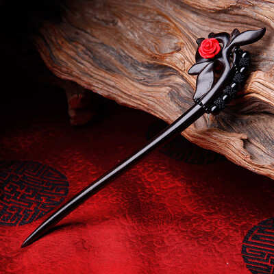 Phoenix Nirvana ancient wind hairpin female classic ebony hairpin ancient plate hair headdress national wind handmade jewelry
Phoenix Nirvana ancient wind hairpin female classic ebony hairpin ancient plate hair headdress national wind handmade jewelry