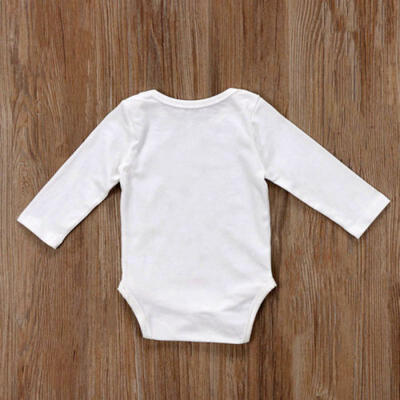 Newborn Toddler Baby Boy Girl Christmas Romper Jumpsuit Bodysuit Outfits Clothes