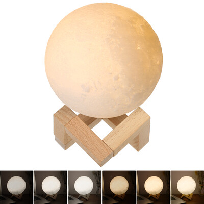 18cm Diameter PLA USB Rechargeable 3D Printing Moon Light 2-Colors Dimmable Touch Sensor Control Luna Night Lamp Bedroom Decor wit
18cm Diameter PLA USB Rechargeable 3D Printing Moon Light 2-Colors Dimmable Touch Sensor Control Luna Night Lamp Bedroom Decor wit