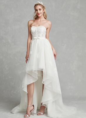 Beautiful Back Princess Strapless Asymmetrical Lace Tulle Wedding Dresses with Beading Lace by CIRCELEE®
Beautiful Back Princess Strapless Asymmetrical Lace Tulle Wedding Dresses with Beading Lace by CIRCELEE®