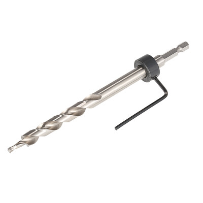 HSS High Speed Steel 95mm 38" Replacement Twist Step Drill with Hex Shank Stop Collar for Kreg Carpenter Manual Pocket Hole
HSS High Speed Steel 95mm 38" Replacement Twist Step Drill with Hex Shank Stop Collar for Kreg Carpenter Manual Pocket Hole