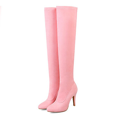 IDIFU Womens Trendy Vivid Color Stiletto High Heel Pointed Toe Faux Suede Pull on Skinny Above the Knee Long Boots
IDIFU Womens Trendy Vivid Color Stiletto High Heel Pointed Toe Faux Suede Pull on Skinny Above the Knee Long Boots