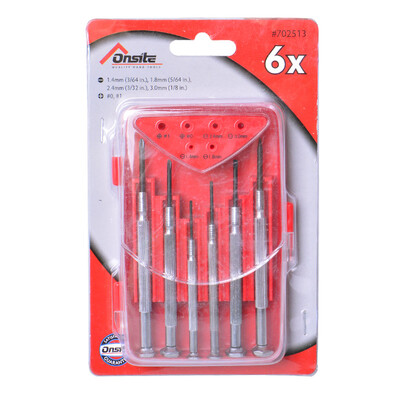 Tactix 702513 Onsite Series 6 Piece Precision Screwdriver Set Small Screwdriver Small Screwdriver Repair Mobile Phone Tool Se
Tactix 702513 Onsite Series 6 Piece Precision Screwdriver Set Small Screwdriver Small Screwdriver Repair Mobile Phone Tool Se