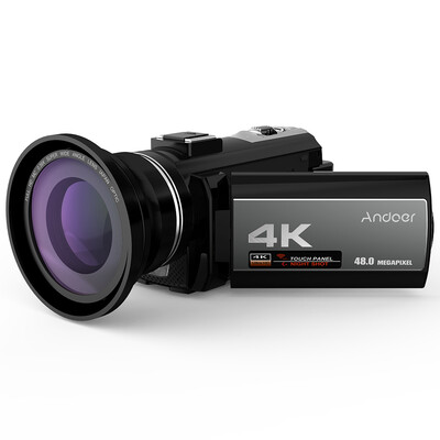 Andoer Portable 4K 48MP WiFi Digital Video Camera Camcorder with External Microphone&039X Wide Angle Lens 30 Inch Touch Sc
Andoer Portable 4K 48MP WiFi Digital Video Camera Camcorder with External Microphone&039X Wide Angle Lens 30 Inch Touch Sc