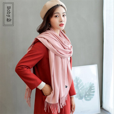 Scarf female han edition female autumn&winter pure color imitation cashmere neck 250 grams joker long tassel does not drop woo
Scarf female han edition female autumn&winter pure color imitation cashmere neck 250 grams joker long tassel does not drop woo