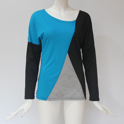 Women Autumn Casual Round Neck Long Sleeve Blouses Ladies Fashion Loose Sexy T-shirt Splice Contrast Color Tops Cotton Slim F
Women Autumn Casual Round Neck Long Sleeve Blouses Ladies Fashion Loose Sexy T-shirt Splice Contrast Color Tops Cotton Slim F