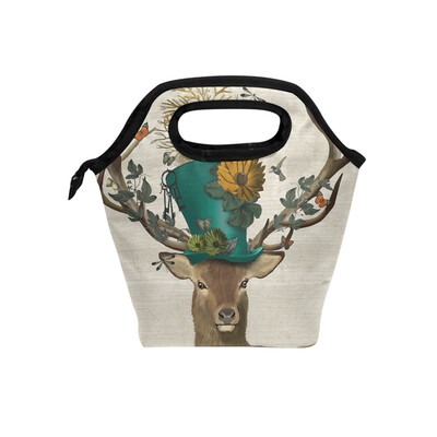 Lunch Tote Bag Cap Deer Travel Picnic Insulated Lunch Handbags Portable Zipper Lunch Bag Box
Lunch Tote Bag Cap Deer Travel Picnic Insulated Lunch Handbags Portable Zipper Lunch Bag Box