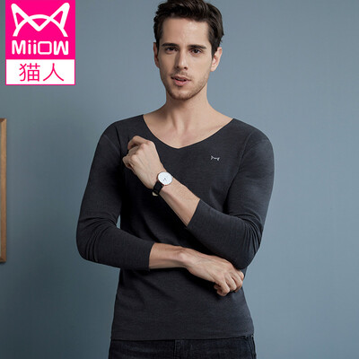 Cat mens thermal underwear mens graphene material classic V-neck solid color cotton autumn clothing long pants mens warm clothing plus velvet thickening base warm mens shirt gray
Cat mens thermal underwear mens graphene material classic V-neck solid color cotton autumn clothing long pants mens warm clothing plus velvet thickening base warm mens shirt gray