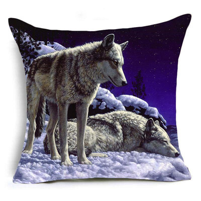 Animal Cushion Cover Mother&son style Affection wolf dog zebra Pillow Covers for Sofa seat square housse de coussin Cojines
Animal Cushion Cover Mother&son style Affection wolf dog zebra Pillow Covers for Sofa seat square housse de coussin Cojines