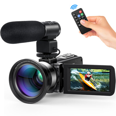 Andoer FHD 1080P Camecorder Digital Video Camera Infrared Night Vision 24MP 30" Rotating LCD Screen 16X Digital Zoom Remote Cont
Andoer FHD 1080P Camecorder Digital Video Camera Infrared Night Vision 24MP 30" Rotating LCD Screen 16X Digital Zoom Remote Cont