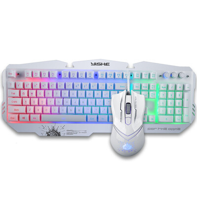 (YISHE) YS-MK120 mechanical wing snake metal alloy version mixed game mouse and keyboard suit white
(YISHE) YS-MK120 mechanical wing snake metal alloy version mixed game mouse and keyboard suit white
