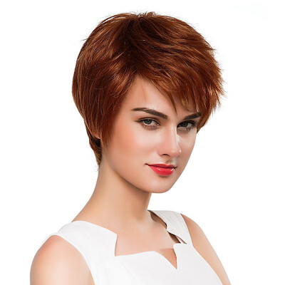 BLONDE UNICORN Extra Short 8 Inch Hair Brown Wigs Fluffy Texture with Side Fringe for White Women Human HairSynthetic Blend Wigs
BLONDE UNICORN Extra Short 8 Inch Hair Brown Wigs Fluffy Texture with Side Fringe for White Women Human HairSynthetic Blend Wigs