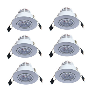 Jiawen 6pcs Lot 3W LED Downlight Warm White&Cool White Recessed LED Spot Light AC 85 - 265V
Jiawen 6pcs Lot 3W LED Downlight Warm White&Cool White Recessed LED Spot Light AC 85 - 265V