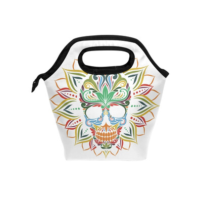 Lunch Tote Bag Colorful Skull Travel Picnic Insulated Lunch Handbags Portable Zipper Lunch Bag Box
Lunch Tote Bag Colorful Skull Travel Picnic Insulated Lunch Handbags Portable Zipper Lunch Bag Box